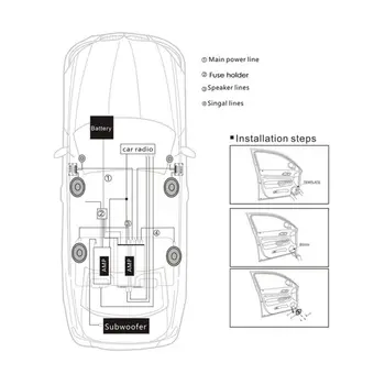 Универсален автомобилен аудио високоговорител за автомобилно аудио Високи високоговорители Куполни високоговорители Звукови автомобилни високоговорители Мини куполни високоговорители - Изображение 2  