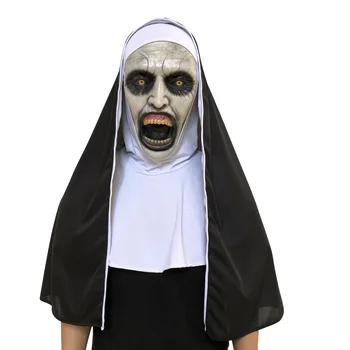 Филми на ужасите Косплей маска Призрак Хелоуин костюм подпори Заклинателните жени Мъже Маски Шапки - Изображение 1  