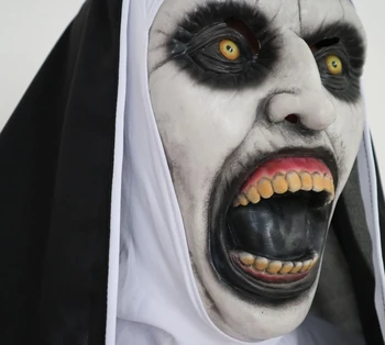 Филми на ужасите Косплей маска Призрак Хелоуин костюм подпори Заклинателните жени Мъже Маски Шапки - Изображение 2  