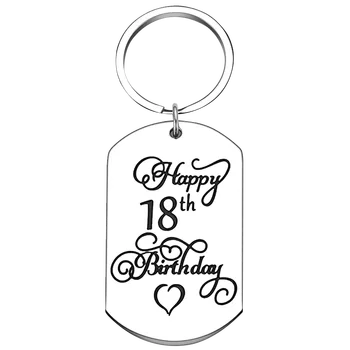 Честит 21-ви 30-ти 40-ти 50-ти рожден ден подарък ключодържател вдъхновяващ рожден ден ключодържател висулка момчета момичета подарък - Изображение 2  